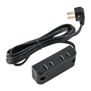 Gp(ELPA) ƋpRZg2 i:AC125V 15A v1500W܂ R[h:2m :2 ti:ۓ؃lW 2{(3.1×10mm) J[:ubN vO`:L^vO {̍ގ:ABS FO-22(BK)