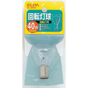 Gp (ELPA) ]p d BA15D 120V 40W NA G-33H 120V/40W
