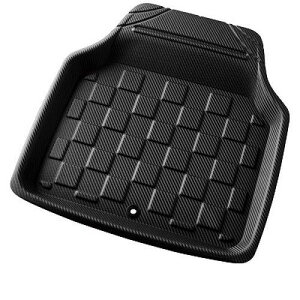 ボンフォーム(BONFORM) バケットマット 3Dカーボンマット フロント・リヤ兼用SSサイズ 1枚 ブラック 軽・普通車用