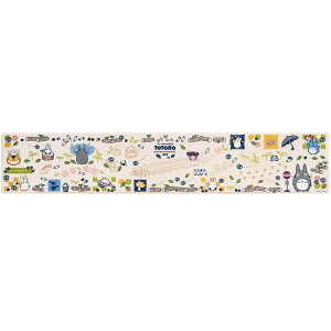 センコー(Senko) となりのトトロ おえかき 拭ける PVC キッチンマット 約45× 240cm ベージュ キャラクター トトロ totoro ジブリ 61069