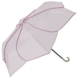 【because】 バイカラーパイピング ミニ傘 ピンク