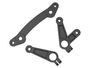 3[VO D6S p fACp[XeAOZbg SAK-D604 3RACING SAK-D604 Dual Wiper Steering Set For D6 SPORT 1/10 RC DRIFT ON-ROAD CAR