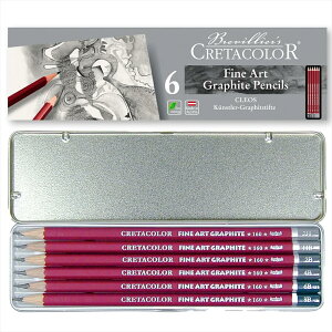 Cretacolor Cleos Fine Art Graphite Pencil Set (6 Pencils)