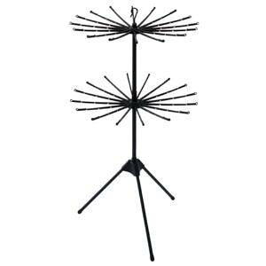 天馬(Tenma) 出しっぱなしでもスタイリッシュに決まる室内物干し 軽くて丈夫 洗濯 部屋干し ブラック物干し パラソルスタンド2段 【カラー マットブラック】 【型番 PSBK-07】 【サイズ 幅77×奥