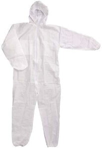 川西工業 不織布使い捨てつなぎ 防塵タイプ M #7017M 1着