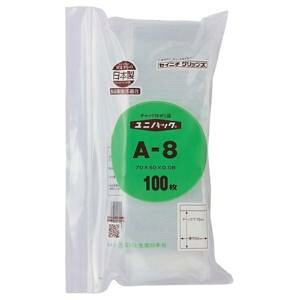 �Z�C�j�` ���j�p�b�N �`���b�N�t �|���G�`���� ���R50×�^�e70×����0.08mm A-8 1�p�b�N(100��)