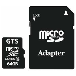 GTS microSDXCJ[h 64GB 40MB/s Class10 UHS-I h GSMS064PAD 1