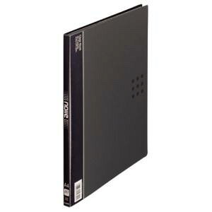 ライオン事務器 クリアーブック(ノイル) A4タテ 20ポケット 背幅14mm ブラック CR-20n 1冊