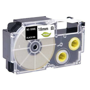 Mylabel l[h xC^[e[v CASIO(JVI) 18mm  XR-18WE݊ e[v 8M ݊l[he[v [365ۏ]yۊiz