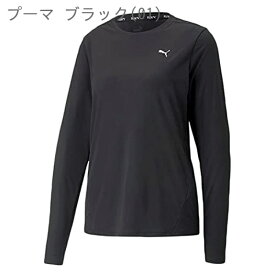 RUN　FAVORITE　LS　Tシャツ　W PMJ 523698 プーマ ブラック(01) プーマ ホワイト(02)