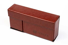 TOYGER DeckSlimmer 世界初の構造のデッキケース (ブラウン) カードケース デッキボックス トレカ ホルダー レザー 革 おもちゃ