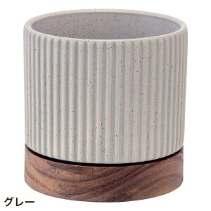 植木鉢 おしゃれ 丸型 穴あき 受け皿付き タイディポット φ11cm 3.5号鉢