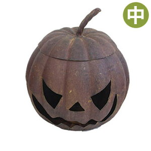 ハロウィン 飾り メタルヘッドパンプキン中