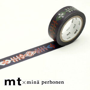 マスキングテープ マステ mt mina perhonen petal flame ミナペルホネン ペタルフレイム 15mm×7m巻 【メール便対応・20個まで】