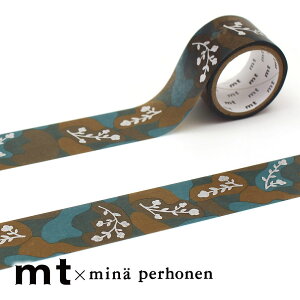 マスキングテープ マステ mt mina perhonen sleeping flower 箔押しテープ ミナペルホネン スリーピングフラワー 24mm×3m巻