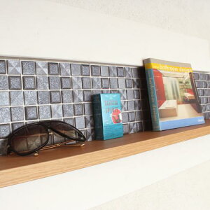 モザイクタイルステッカー ハルちゃん キラキラ星 25角(15×15cmシート) ネイビー