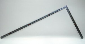 シンワ測定 曲尺同厚 シルバー 1尺6寸 表裏同目 名作 10646