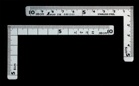 シンワ測定 曲尺小型 三寸法師ステン10×5cm 表裏同目 12101 【メール便対応・4個まで】
