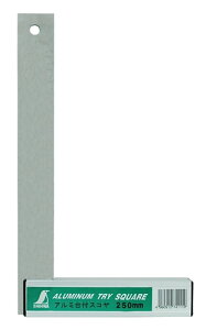 シンワ測定 アルミ台付スコヤ 25cm 目盛なし 74111
