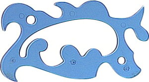 シンワ測定 雲型定規 万能 中 70947 【メール便対応・4個まで】