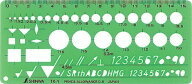 シンワ測定 テンプレート TK−1 仕上記号定規 66027 【メール便対応・4個まで】