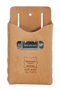 c[|[` {bNX^ W[Nbvt HERITAGE LEATHERiwe[WU[ j Box Shaped Tool Pouch W/Tape Clip 407C