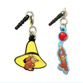 おさるのジョージ ラバーイヤホンジャックアクセサリー 全2種類 CG-IJ001 Curious George メール便 【送料無料ライン対応】