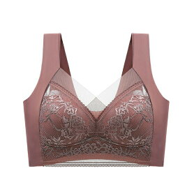 コンパクトブラ 胸を小さく見せるブラ ノンワイヤーブラジャー 小さく見せるブラ bra アンダーウェア ブラジャー 大きいサイズ インナー シームレス レディース 着痩せブラ 小さく見せる ブラ 補正 下着 レース 痩せ見え グラマラスブラ ブラタンク 敏感肌綿 温活