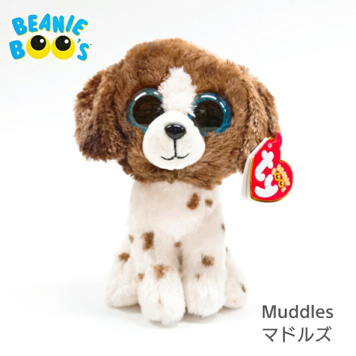楽天市場 Ty ぬいぐるみ Beanie Boo S Muddles マドルズ ビーニーブーズ いぬ 犬 Mサイズ 15cm ポチッちゃお