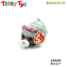 【TY】 俵型ぬいぐるみ 【TEENy Tys】 CASSIE キャシー ティーニータイズ 猫 手のひらサイズぬいぐるみ