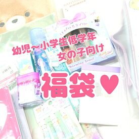 幼児〜小学生中学年向け 福袋♪ 文房具・雑貨など5,500円以上が入った超お得なセット！！！ 女の子に嬉しい文房具や雑貨が入っています♪ファンシー文具 雑貨 グッズ