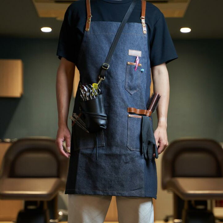 楽天市場 ヘアーサロン エプロン カラー 美容師 理容師 トリマー フローリスト レディース メンズ 男女兼用 おしゃれ かわいい シザーバッグ 送料無料 韓国 Pocke 楽天市場店