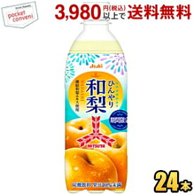 アサヒ 三ツ矢 ひんやり和梨 500mlペットボトル 24本入 三ツ矢サイダー なし ナシ ひんやり梨