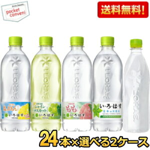 期間限定特価【送料無料】コカコーラ いろはすフレーバードリンク選べる組合せ (天然水 もも マスカット 塩とレモン) 48本セット(24本入×2アイテム) (炭酸水 白桃 ) 20190110