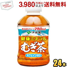 伊藤園 健康ミネラルむぎ茶 280mlペットボトル 24本入 (麦茶)