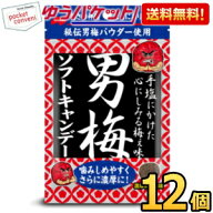 ゆうパケット送料無料 ノーベル 男梅ソフトキャンデー 35g×12袋(6袋×2ボール) うめ ソフトキャンディー