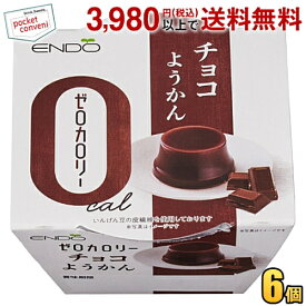 遠藤製餡 ゼロカロリー チョコようかん 90g 6個入 ようかん 羊羹 ダイエットスイーツ ダイエット食品