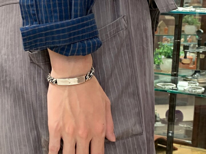 楽天市場】シルバークラシックブレスレット/ID/ねじれ/喜平/シルバー  