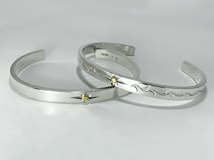 楽天市場】＜6mm幅＞ 【 平打ち 太陽バングル 】シルバー925 Sterling 