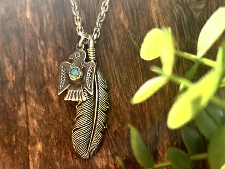 楽天市場】【セット】フェザーペンダント・サンダーバード・ターコイズ  