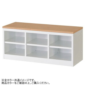 豊國工業 6人用3列2段ベンチ 天板セットW900 RLK-BT3290-WLB