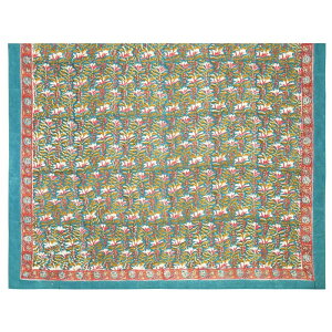 マルチクロス カリーノブロックプリント ターコイズ 11725880318