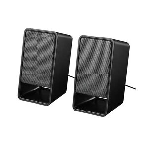 �o�b�t�@���[ PC�p�X�s�[�J�[USB�d���w�b�h�z���o�͑Ή� �u���b�N BSSP300UBK 1�Z�b�g