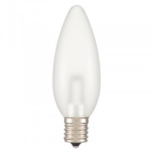OHM LEDシャンデリア形装飾用/C32/E17/0.8W/35lm/フロスト電球色 LDC1L-G-E17 13F