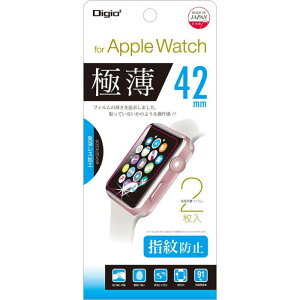 Apple Watch 42mm�p �t�B���� �ɔ� �w��h�~ �N���A ��ʕی� ���{��