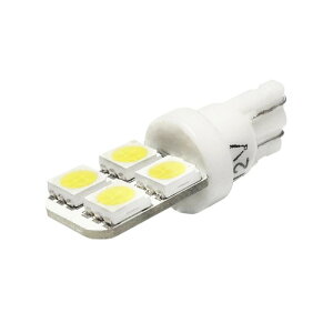 LED���C�Z���X�o���u �z���C�g T10 4�� 12V �ȓd�� �A�[�N�X