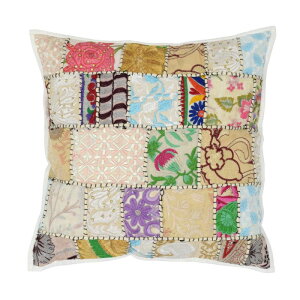 �N�b�V�����J�o�[ �x�[�W�� 45×45cm �h�J �p�b�`���[�N �C���e���A �G��