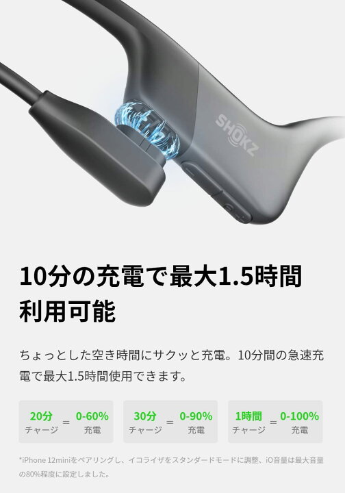 楽天市場】新品未開封 急速充電 Shokz【旧AfterShokz】 OpenRun 骨伝導 