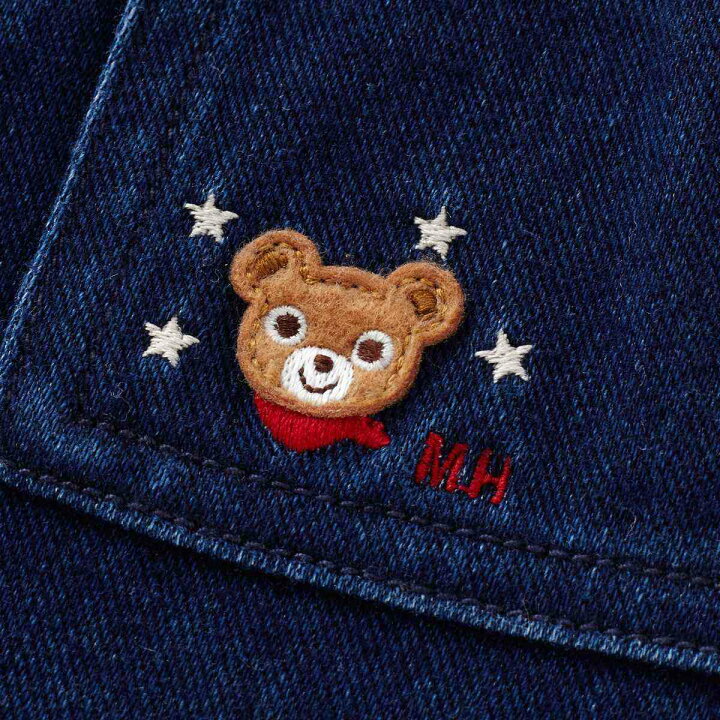 楽天市場】☆ ミキハウス mikiHOUSE星ワッペン付き プッチーストレッチ  