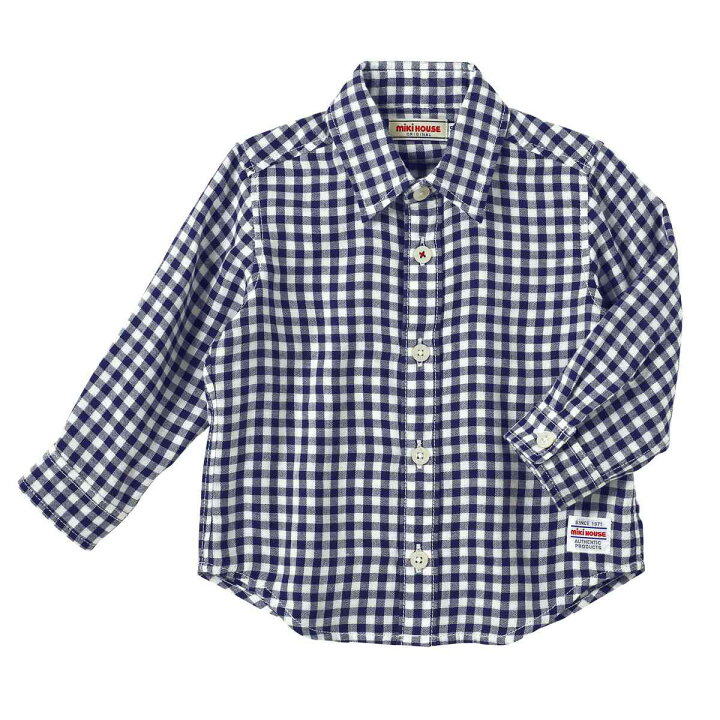 楽天市場】【セール30%OFF】ミキハウス mikihouse 先染二重織 ギンガム 